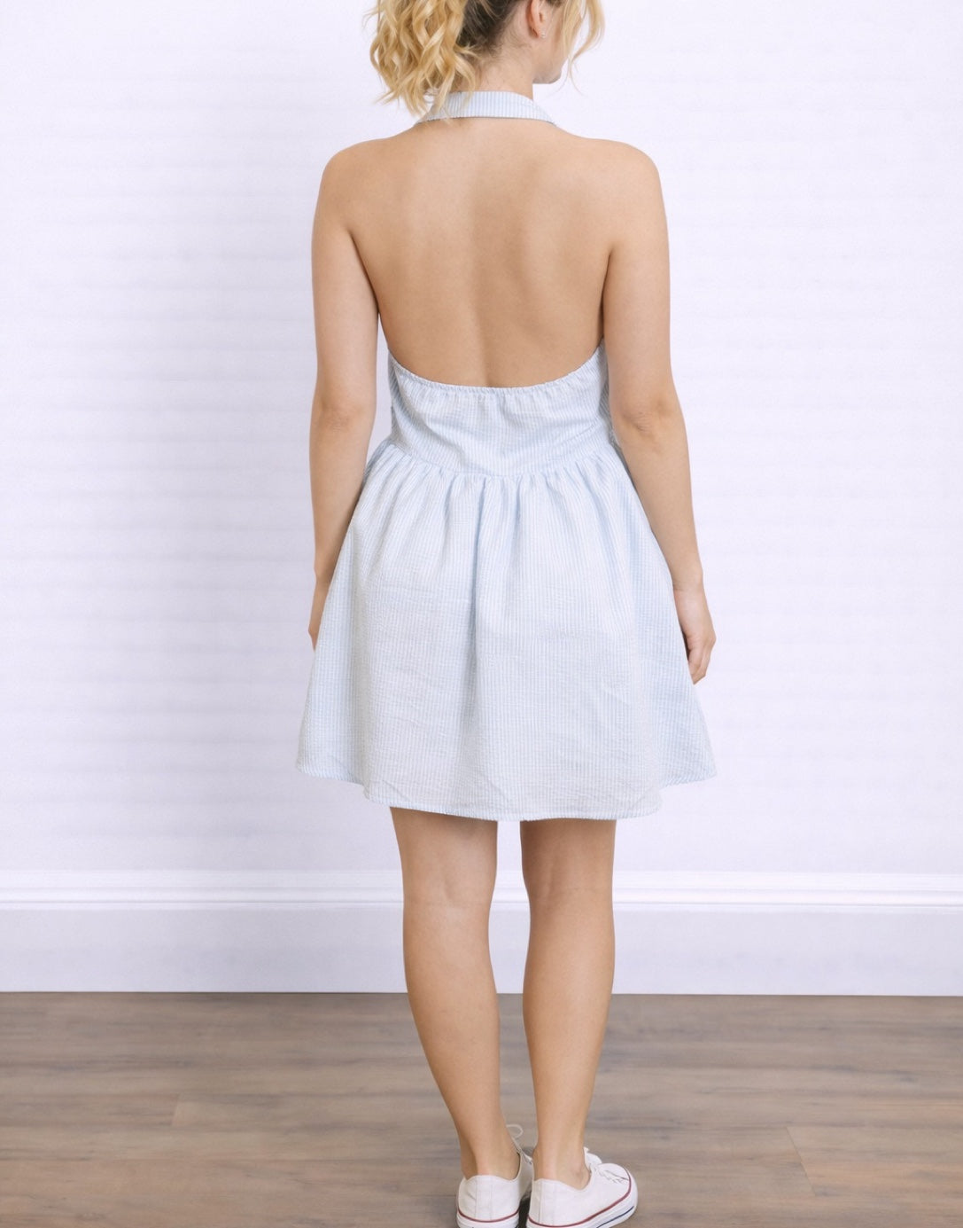 Halter Backless Shirt Dress Sewing Pattern - Paper Sewing Pattern Halter Backless Shirt Dress Sewing Pattern - Paper Sewing Pattern
