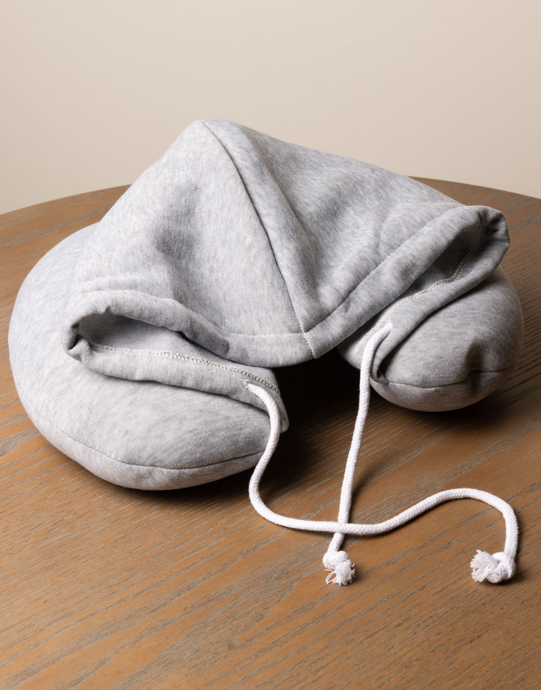 Closeup of Hoodie Travel Pillow.