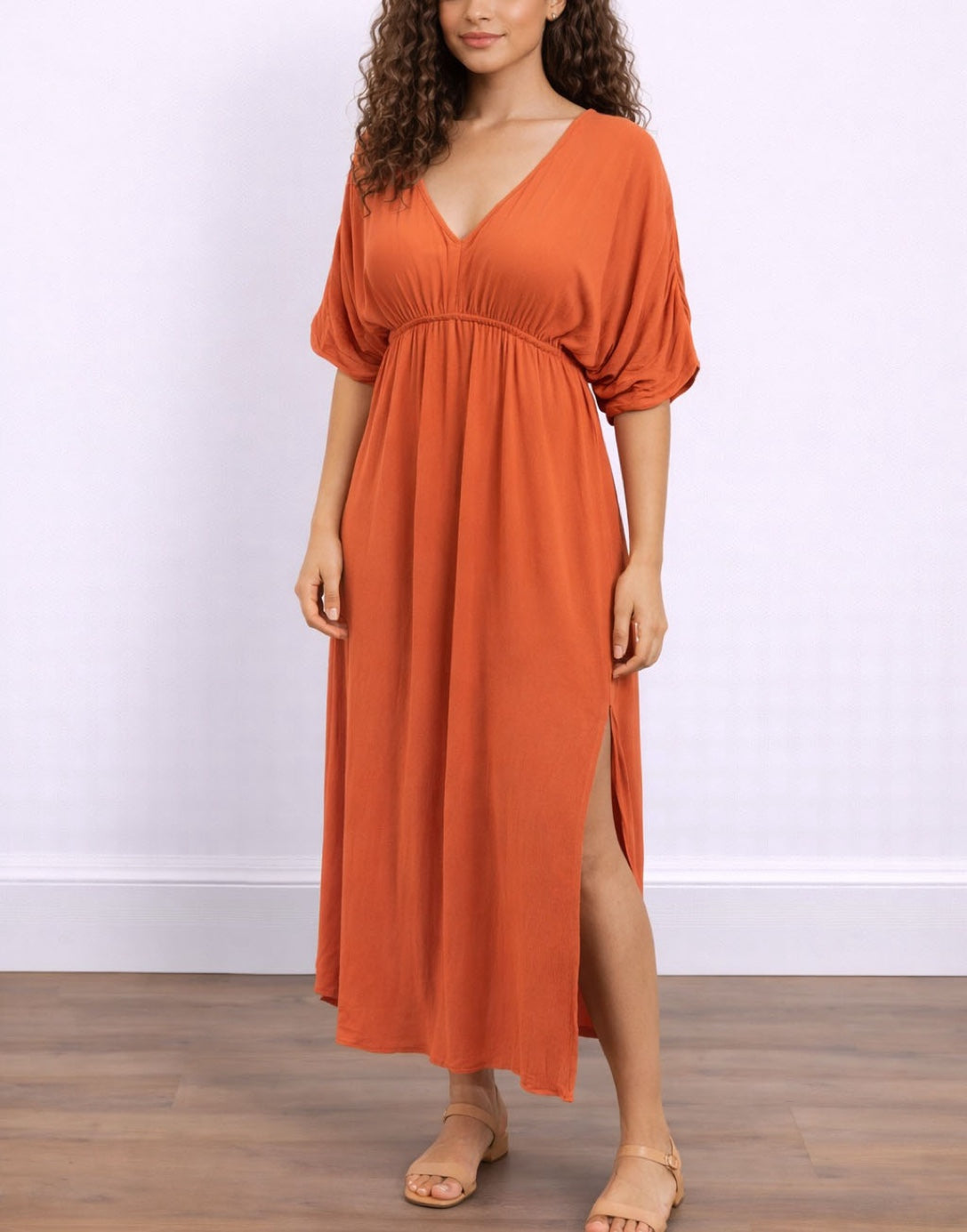 Kimono Sleeve Tie Back Maxi Dress Sewing Pattern