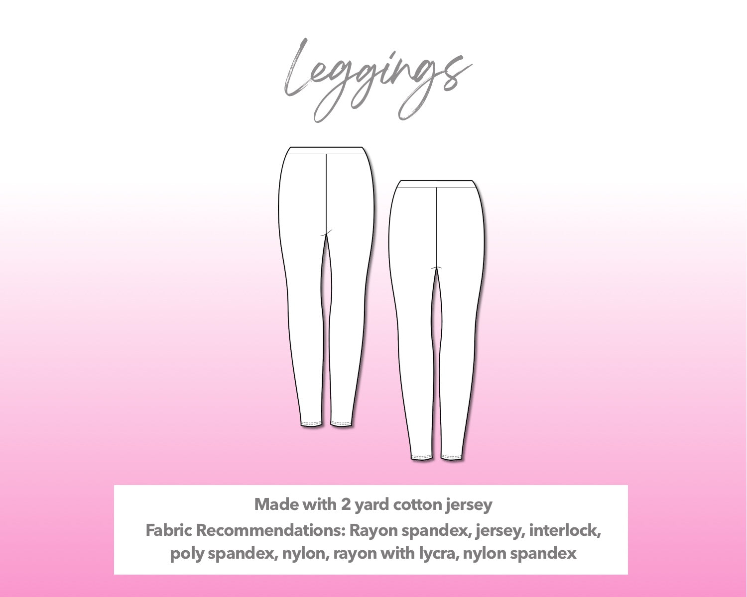 Leggings Sewing Pattern – Patterns For Less