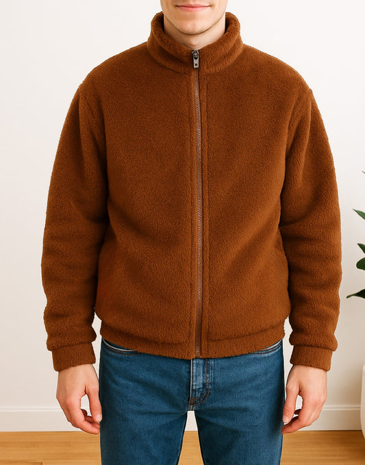Front view of Mens Bomber Jacket.