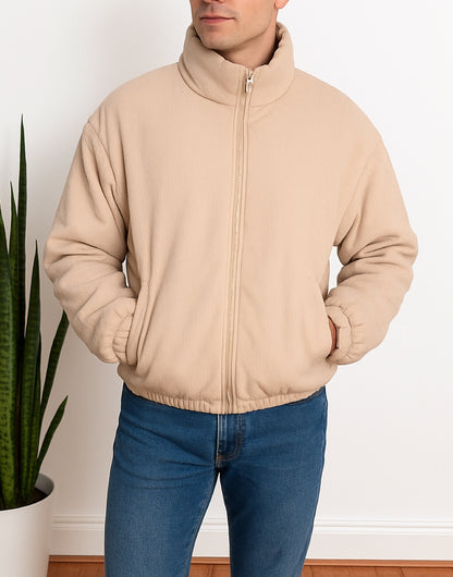 Side view of Mens Puffer Jacket.