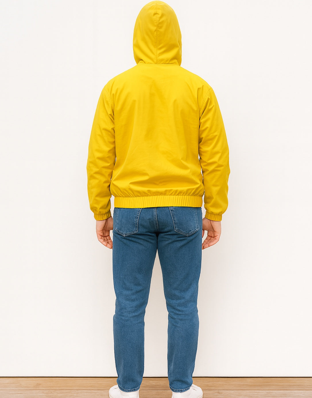 Back view of Mens Windbreaker Jacket.