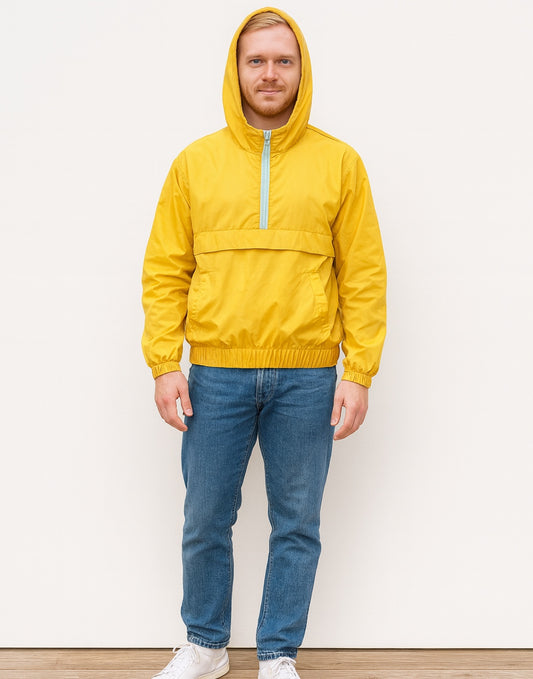 Front view of Mens Windbreaker Jacket.