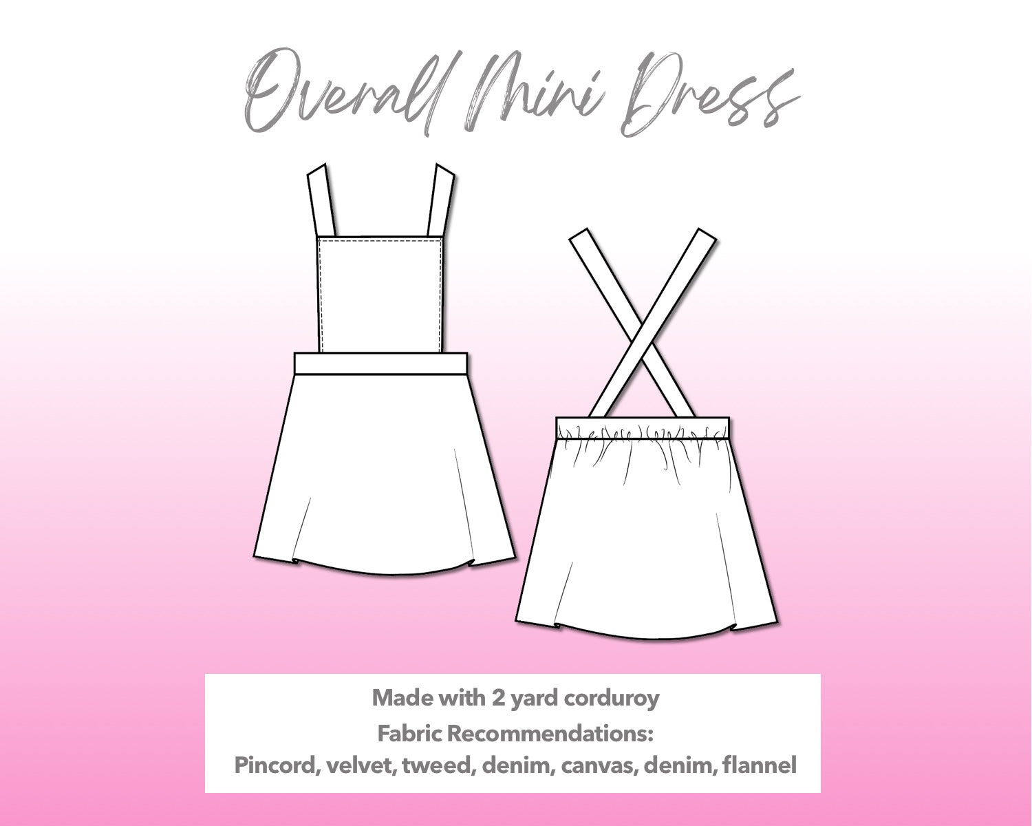 Overall skirt sewing pattern best sale