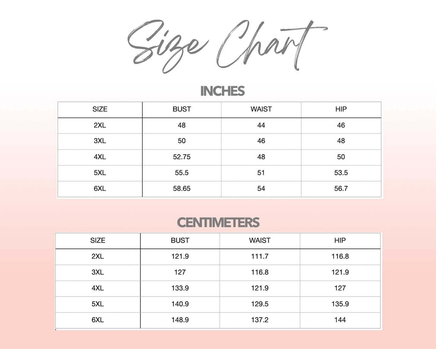 Patterns For Plus Size Men size chart.