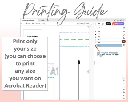 Plus Size Overall Jumpsuit sewing pattern printing guide.