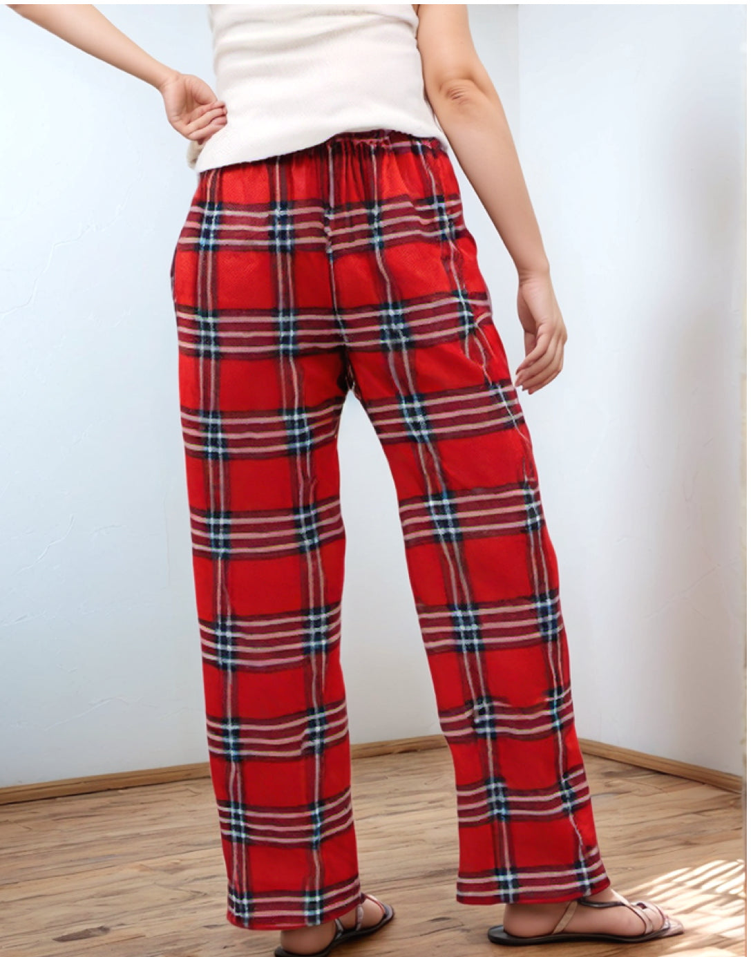 Back view of Plus Size Pajama Pants.