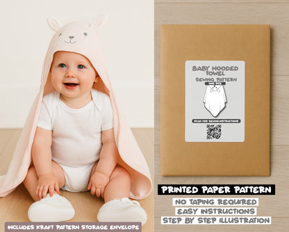 Baby Hooded Towel Sewing Pattern
