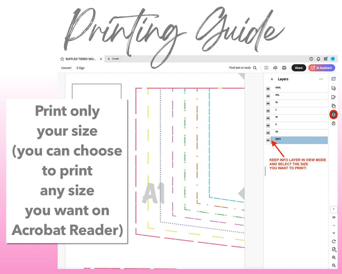 Skort Paper Pattern Ruffled Tiered Skort Sewing Pattern – Patterns For Less