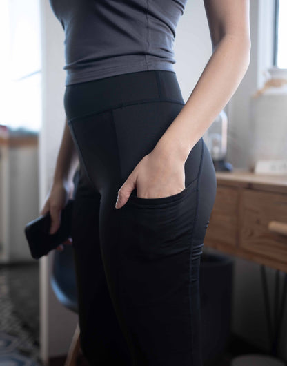 Closeup of Side Pocket Leggings.