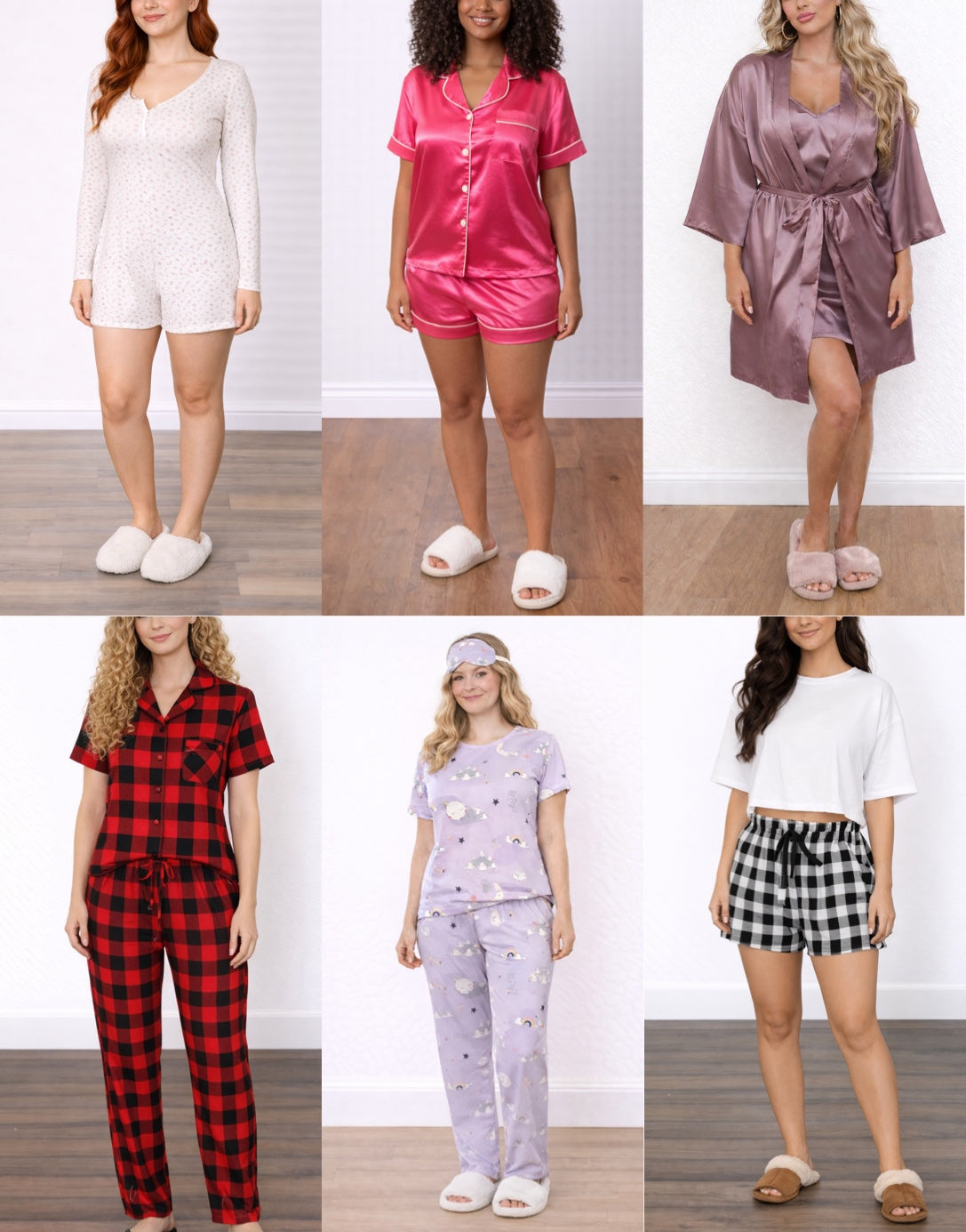 Sleepwear Pajama pdf sewing patterns bundle with easy instructions and step by step illustrations.