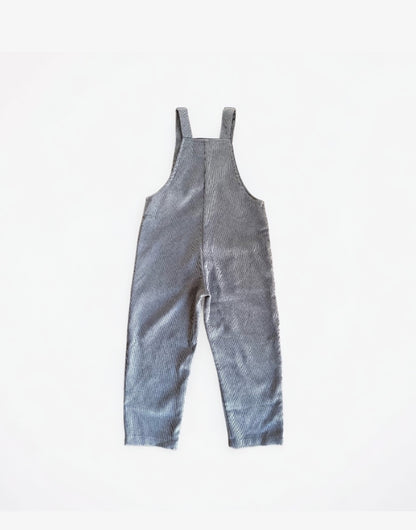 Back view of Toddler Boy Pocket Overall Jumpsuit.