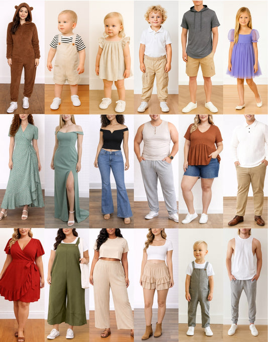 Whole Shop Bundle featuring 700+ pdf sewing patterns with easy instructions and step by step illustrations.